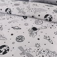 thumbnail image 3 of Juego de cama MAG Full de 203 x 229 cm, color blanco, microfibra Galaxy, 3 of 8