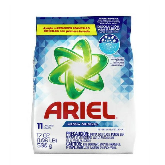 Ariel Original Powder Laundry Detergent – 17 oz, Powerful Stain Removal Formula for Bright and Clean Clothes, Fresh Scent, Everyday Washing Powder