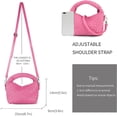 thumbnail image 3 of LHSHID Women Woven Tote Small Crossbody Bag, Weave Quilted Purse Square Shoulder Bag Woven Handbag with Detachable Strap, 3 of 7