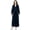 Navy Blue, variant on LOFIR Womens Fleece Robe - Plush Long Bathrobe Warm Super Soft Fluffy Robe for Women, Ladies Sleepwear (S/M, Gray)