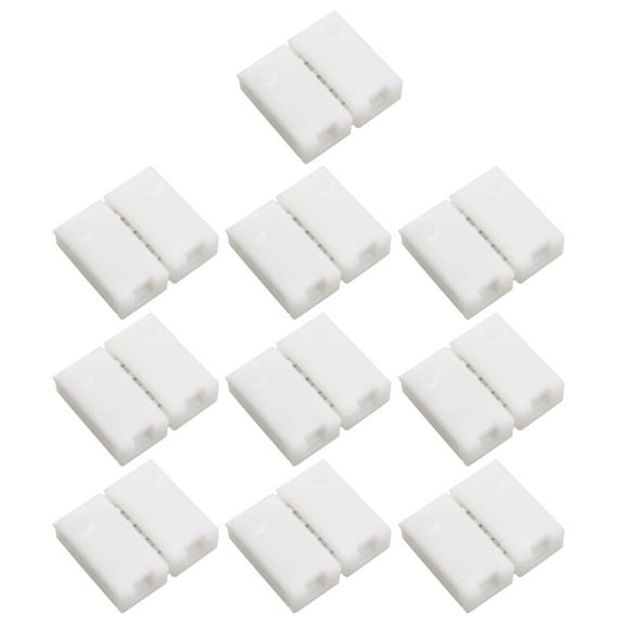 10Pcs 4-Pin RGB PBC  10mm  Light Strip Connector for 5050  Strip
