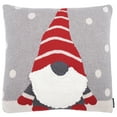 thumbnail image 4 of SAFAVIEH Peppermint Elves Pillow, 18" x 18", Grey/Red, 4 of 6