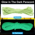 thumbnail image 4 of Uxcell Reflective Guyline Camping Paracord 4mm Nylon Tent Cord Guyline Rope Light Green 33 Feet, 4 of 6