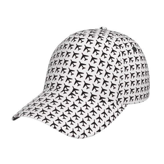 Kdxio Unisex Airplane Pattern Baseball Cap Unisex Washed Classic Adjustable Hat