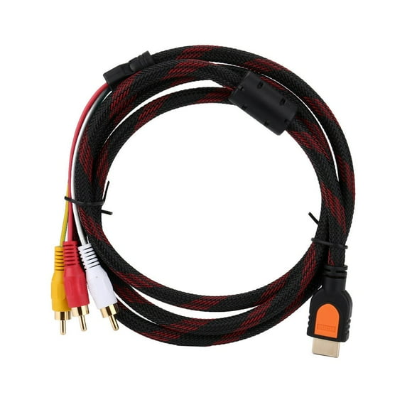Cameland Hdmi Male To 3 Rca Av Audio Video 5Ft Cable Cord Adapter For Tv Hdtv Dvd 1080P
