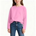 thumbnail image 4 of Diufon Baby Boys Girls Long Sleeve Shirt Toddler Thickened Round Neck Tops Comfort Basic Solid Color T-Shirt, 4 of 9