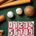thumbnail image 4 of 2 juegos de pegatinas para cascos con números, pegatinas para cascos de fútbol y decoraciones con números de béisbol., 4 of 8