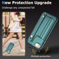 thumbnail image 3 of Dteck Wallet Case for iPhone 8 / iPhone 7 / iPhone SE 2022 4.7 Inch with Kickstand Leather Card Holder, Phone Protective Back Cover,Green, 3 of 6
