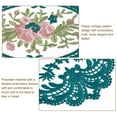 thumbnail image 3 of 2 Paquetes Salvamanteles de Encaje Retro 12X16 Pulgadas Ovalado Manteles Individuales Bordados de Encaje Francés Posavasos para Hogar Y Bodas Color Verde Oscuro Unique Bargains, 3 of 7