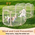 thumbnail image 5 of Dog Crate Cat Kennel,Twin Pop Up Pet Playpen Portable Pet Tent,2-in-1 Dog & Cat Playpen with Pee Pads,Pop Up Cat Puppy Indoor/Outdoor Exercise Fence Kennel Cage Oxford Crate,Suitable for up to 50 LBS, 5 of 10