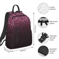 thumbnail image 2 of Honeii Pink Glitter Sparkles A Print Lightweight Backpacks,Carry on Backpack,Durable Backpack for School, Work & Travel, 2 of 7