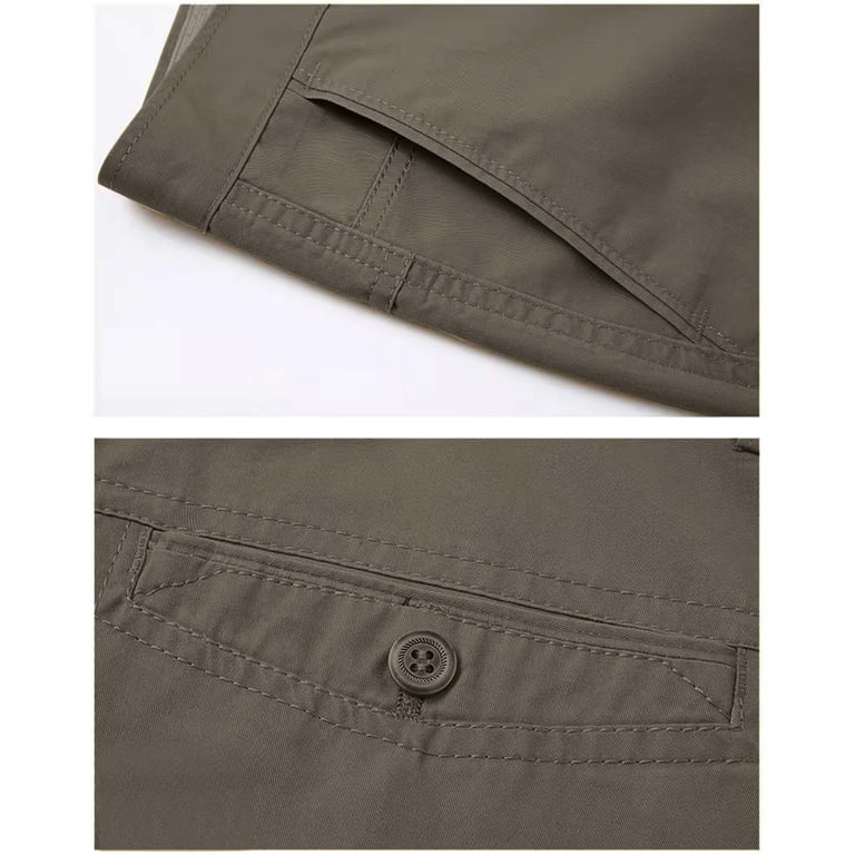 Afuyipoi Men's No Iron Khaki, Classic Fit Flat Front Casual Dress Pant  Stright Leg Casual Business Suit Pants Army Green 31 - Walmart.com