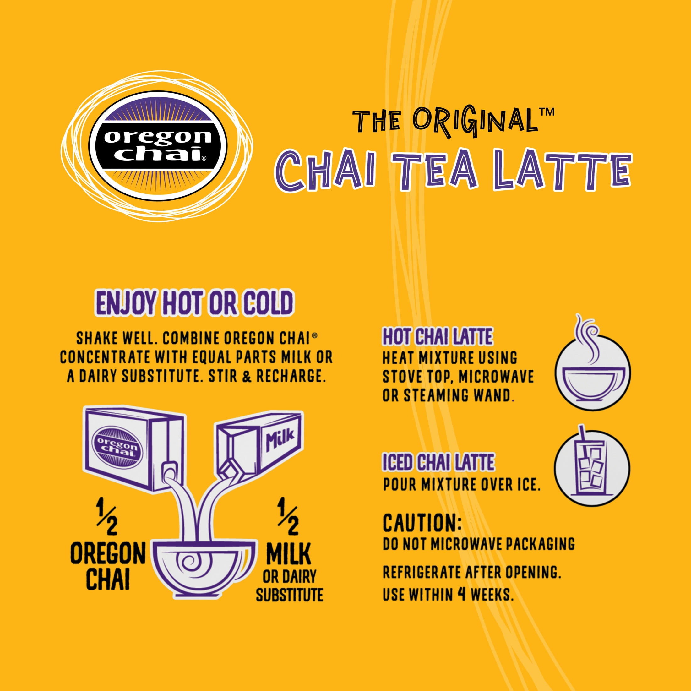 (2 pack) Oregon Chai Organic Spiced Chai Concentrate, 33 Fluid Ounces (Pack of 1)