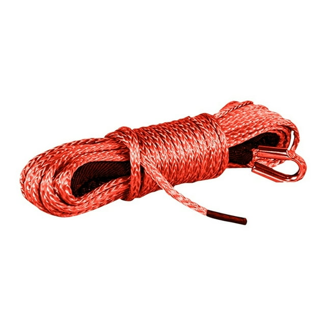 15m Towing Winch Cable Rope String Line Synthetic Fiber 7000LBS For Off Road 4WD Truck Boat SUV Synthetic Winch Towing Rope ,Durable & Safe