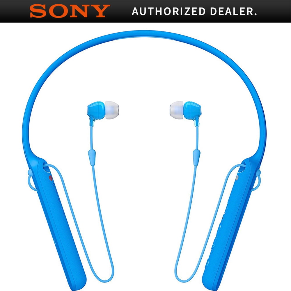 Sony Wic400 L Wireless Behind Neck In Ear Headphone Blue Walmart Com Walmart Com
