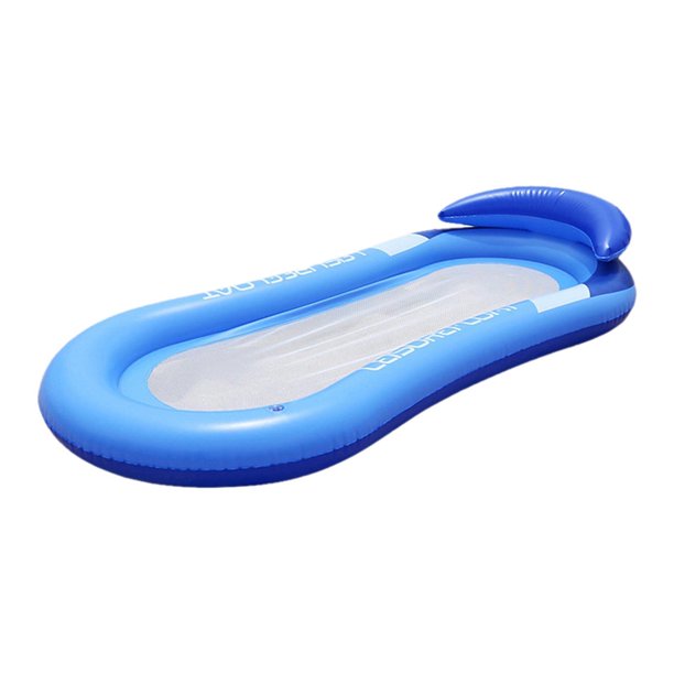 Soidarity Cama flotante para piscina, malla de natación, silla flotante, sofá, tumbona, sofá de agua, rojo Deportes acuáticos Azul