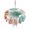 Peach, Green, variant on Outdoor Tablecloths with Umbrella Hole & Zipper, Sage Green Teal Palm Leaves 54x54 Inch Square Tablecloths, Tropical Botanical Summer Waterproof Table Cloth, Patio/Pool/Picnic Table Covers