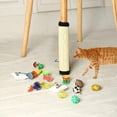 thumbnail image 4 of Pet Scratching Post Cat Toy with Bell Balls Grind Claws Multi-functional Sisal PVC Mouse Play DIY Furniture house Pet Accessory, 4 of 6