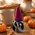 thumbnail image 5 of Halloween Witch Gnomes Plush Decor,Halloween Bat Wing Gnome Decorations, Handmade Knit Witch Swedish Tomte Gnome Nisse Scandinavian Ornaments Gnomes Figurine Tabletop Decor, 5 of 6