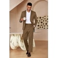 thumbnail image 2 of COOFANDY Men's Suits 2 Piece Slim Fit Suit Set 2 Button Lightweight Casual Knit Blazer Suit Jacket Pants, 2 of 6