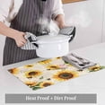 thumbnail image 6 of Placemat Set of 4 Sunflower Leaves Placemats for Dining Table Farmhouse Floral Vintage Washable Table Mats for Kitchen and Party Decor Indoor & Outdoor Use, 6 of 8