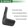 thumbnail image 4 of Unique Bargains Mud Flaps Splash Guards Mud Guards for Lexus RX 2020-2022 W/Mount Accessories, 4 of 6