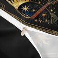 thumbnail image 3 of Homewish Hippie Guitar Twin Duvet Cover, Sun Moon Stars Twin Bedding, Black Reversible 2 Pieces, 1 Duvet Cover and 1 Pillowcase, 3 of 5