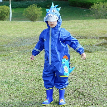 

Sodopo Baby Pajamas Toddler Kids Cartoon Dinosaur Windproof Waterproof Raincoat Jumpsuit Clothes Boy Girl Pajamas Bodysuit Toddler Jacket