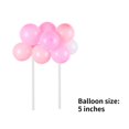 thumbnail image 4 of Wosthever Cake Topper Home Wedding Party Cake Globo Cinta Pajitas Decoración Pastelería Decoración Negro Oro Brillo Globo Kits de decoración para fiestas 6#, 4 of 6