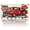 Vintage Red Pickup, variant on Patriotic License Plate Vintage Red Pickup Aluminum Metal Car Tag National US 250 Years, Novelty Decorative License Plates, Thick Durable Automotive Front Plate for Car, Truck, SUV, 6 X 12 Inch