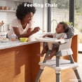 thumbnail image 4 of AILEEKISS 8-in-1 Baby High Chair, Toddler Booster Seat with Dishwasher-Safe Tray, Chevron, 4 of 12