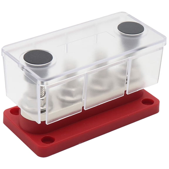 HOOWIFFY Red Terminal Block Connector for Car, RV, Boat Power Distribution and Electrical Wiring Applications