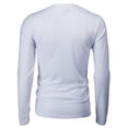 thumbnail image 3 of H2H Mens Casual Slim Fit Long Sleeve Crew-Neck T-Shirts WHITE US XL/ASIA 2XL (CMTTL137), 3 of 6