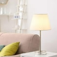 thumbnail image 5 of Modern Silver Table Lamps Set of 2 with White Shade and Acrylic Base, 5 of 7