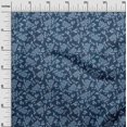 thumbnail image 3 of oneOone Georgette Viscose Blue Fabric Batik Craft Projects Decor Fabric Printed By The Yard 42 Inch Wide, 3 of 4