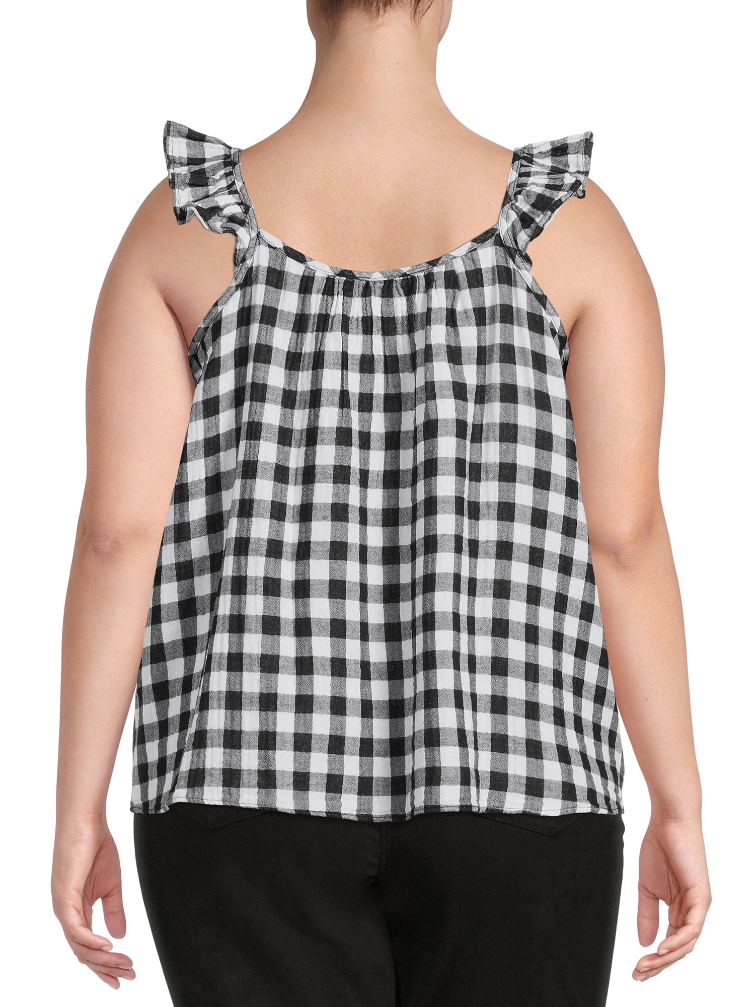 frame ruffle strap tank dress