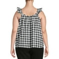thumbnail image 3 of Terra & Sky Women's Plus Size Ruffle Strap Tank Top, 3 of 5