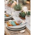 thumbnail image 5 of Thanksgiving Cloth Napkins Set of 6 Reusable Dinner Napkins, Farmhouse Fall Truck Maple Leaf Pumpkin Cocktail Napkin Washable Table Napkins for Wedding/Holiday Party/Baby Shower 20"x20", 5 of 7