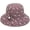 Purple, variant on CoCopeaunts Summer Bucket Hat for Women White Pearl Decorated Beach Outdoor Travel Sunscreen Cotton Foldable Ladies Bucket Cap