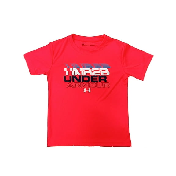Under Armour Heatgear Boys Red Rage Athletic T-Shirt Tee Shirt 4