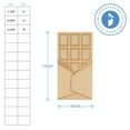 thumbnail image 2 of Chocolate Bar Wood Cutouts 12-inch, 1/8 inch Thick, Pack of 3 Chocolate Theme Decorations for Valentines Crafts/Gifts, by Woodpeckers, 2 of 5