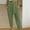 Army Green, variant on Babysbule Women's High Waist Capris Pants Zipper Straight Leg Solid Color Versatile Casual Pants