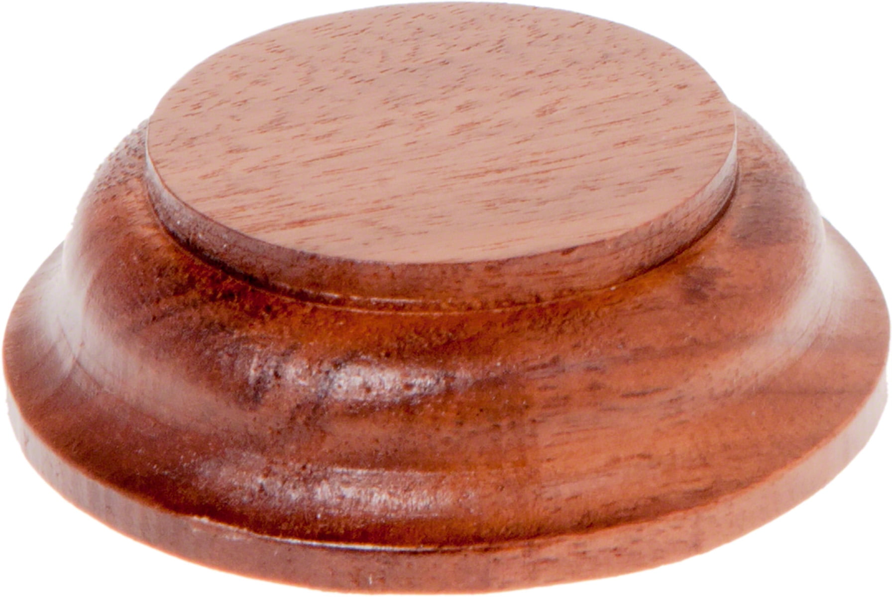 Plymor Solid Walnut Round Wood Display Base with Ogee Edge, 2.625" W x