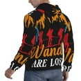 thumbnail image 6 of Haiem Not All Who Wander Are Lost Hiking Patterned Men's Hoodie with Kangaroo Pocket - Ideal Pullover Sweatshirt for Daily Wear, Travel, and Home-Small, 6 of 7