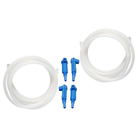 TOYMYTOY 2Pcs Brake Fluid Replacement Hose for Car Use Durable Rubber ABS Construction