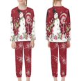 thumbnail image 2 of Renewold 2 Packs Candy Snowman Pajama Set for Christmas Birthday Gifts 13-14Y Toodlers and Kids Crew Neck Long Sleeve Sleepwear Tops Breathable Loungewear for Sleep Jogger, 2 of 5
