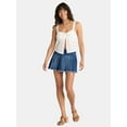 thumbnail image 2 of Madden NYC Women's Pleated Denim Skort, Sizes XXS-XXL, 2 of 5
