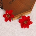 thumbnail image 3 of 10 piezas de flores artificiales de Navidad, decoración de simulación de flores para fiesta de Navidad, 3 of 4