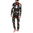 thumbnail image 4 of Renewold Matching Family Christmas Pajamas Set Soft Holiday Clothes Sleepwear for Men Size 5XL 2 Pieces Cozy Round Neck Loungewear Pj Set with Pockets, 4 of 5