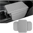 thumbnail image 1 of Yazoeia Car Center Console Cover, Leather Vehicle Car Armrest Protector Cushion with 2 Side Storage Pockets, Comfortable Auto Interior Decorative Accessories, Universal for SUV, Truck, CJC912-116095, 1 of 6